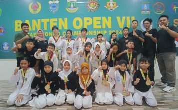 Club One Taekwondo Fighter sabet 13 Medali Emas dan 5 Perak di Kejuaraan Banten Open