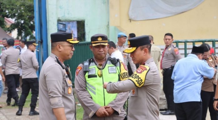 Polda Banten Gelar Pengamanan Kunjungan Capres di Wilayah Kota Serang