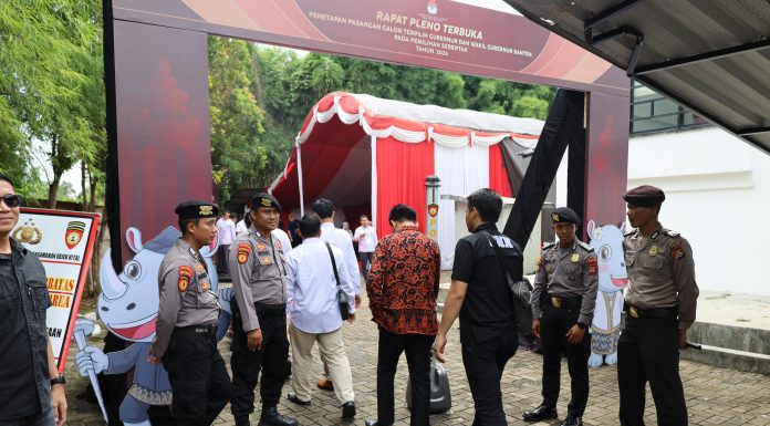 Polda Banten Pastikan Pengamanan Ketat pada Rapat Pleno Terbuka Penetapan Pasangan Calon Terpilih Gubernur 2024