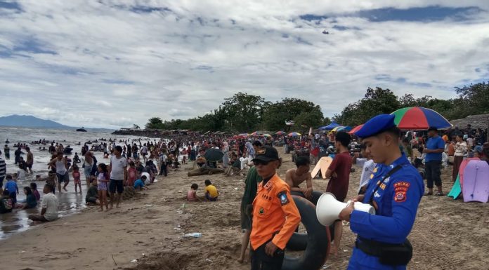 Ditpolairud Polda Banten Kerahkan Personel Demi Amankan Obyek Wisata Pantai Wilayah Banten