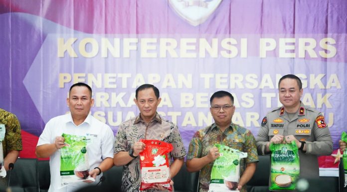Satgas Pangan Sita 132 Ton Beras Oplosan Produksi PT Food Station