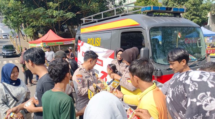 Polda Banten Gelar Gerakan Pangan Murah dan Warbinling