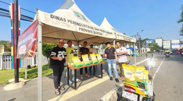 Polda Banten Distribusikan 20,5 Ton Beras Lewat Gerakan Pangan Murah