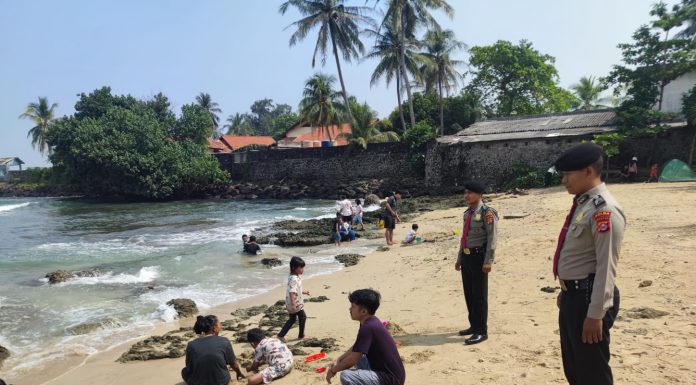 Cegah Gangguan Kamtibmas dan Jaga Rasa Aman, Ditpamobvit Polda Banten Patroli Wisata