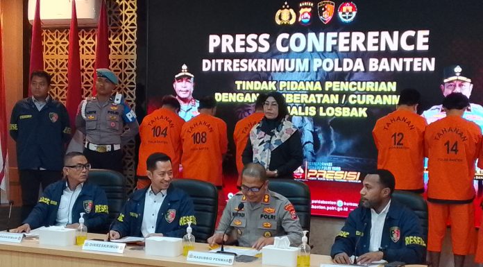 Polda Banten Bongkar Jaringan Curanmor Spesialis Losbak dan 6 Pelaku Ditangkap