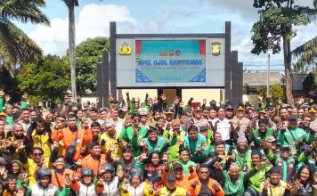 Ratusan Pengemudi Ojol Ikuti Apel Bersama Kapolda Banten, Perkuat Sinergi untuk Kamtibmas Aman
