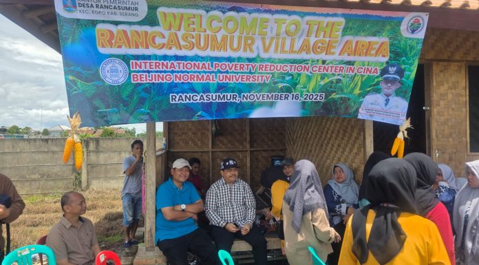 Perkebunan Jagung Program Ketahanan Pangan Binaan Kapolres Serang Dikunjungi Delegasi Tiongkok