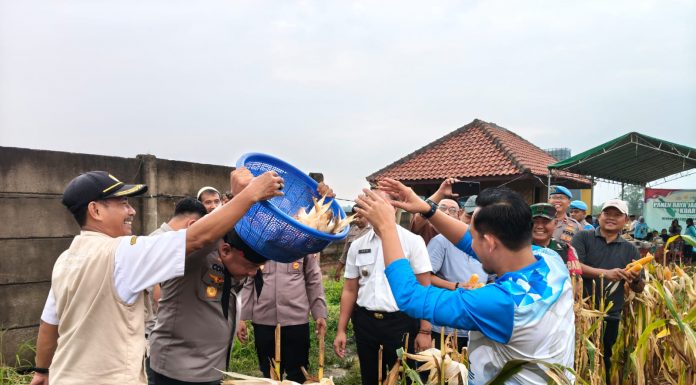 Polres Serang Panen Raya Kuartal 4 di Kecamatan Kopo