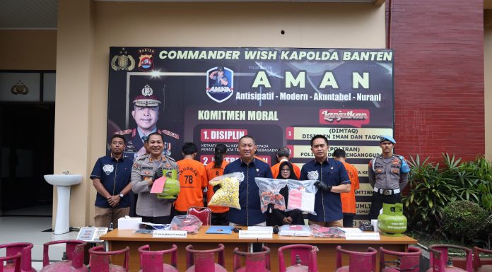 Polda Banten Hentikan Aksi Ilegal Oplosan LPG Bermodus Penyuntikan Antar Tabung