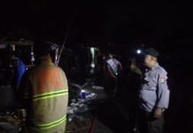 Polsek Tanara Datangi Rumah Korban Kebarakan Tersambar Petir