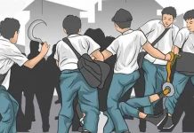 Ngeri! Pulang Sekolah, Dua Pelajar SMP di Serang Disabet Samurai oleh Kelompok Remaja