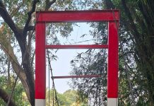 Polri Rampungkan Pembangunan Jembatan Merah Putih Presisi di Desa Pasirbuyut