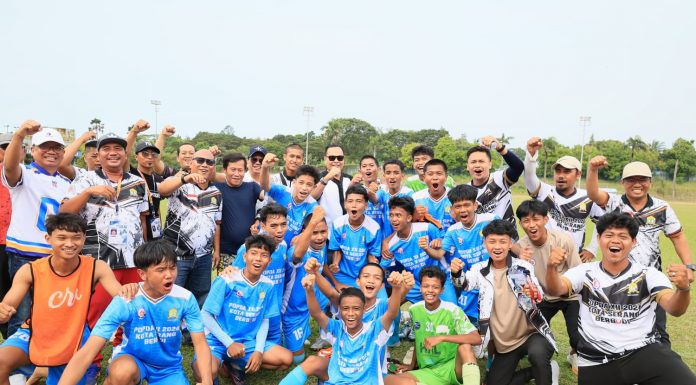 Walikota Serang Optimis Raih Medali Emas di Cabang Sepak Bola Popda 2026