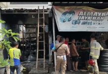 Diduga Dipicu Gas Bocor, Kebakaran Hanguskan Laundry dan Bengkel di Persada Banten Serang